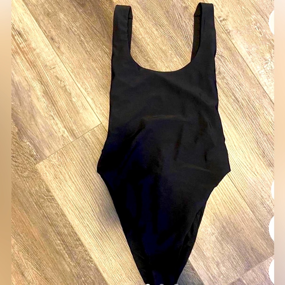 Aerie Black High cut swimsuit
